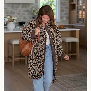 Brunette the Label Leopard Print Fleece